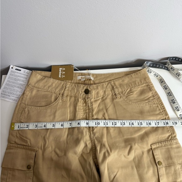 Barbour Commando Trouser in Dark Stone khaki lightweight pants - US size 6 - Picture 10 of 12